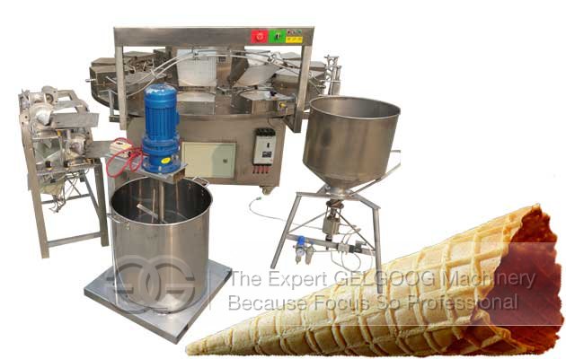 Chocolate Sugar Cone Baking Machine Commercial Use