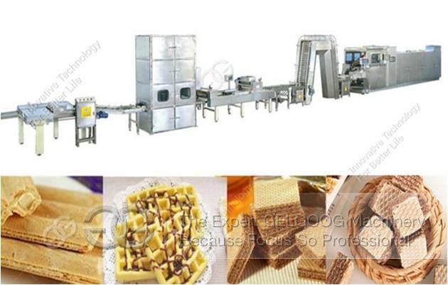 the wafer biscuit production line